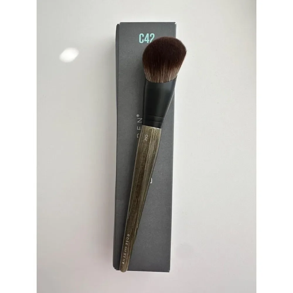 42 Professional Multi-Use Angled Makeup Brush For Buffing Blending Building